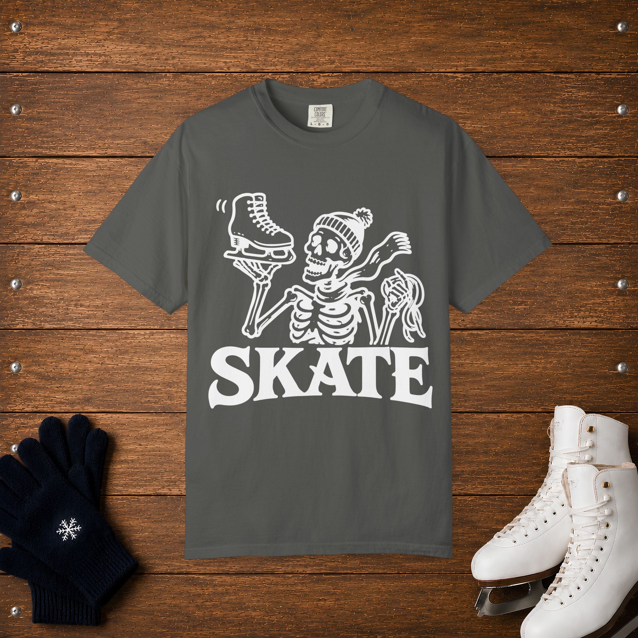 Skeleton-SKATE T-Shirt