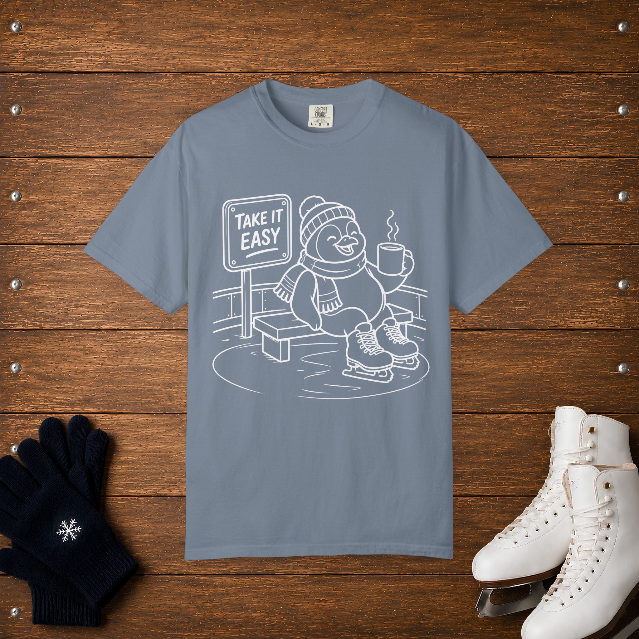 Take It Easy- Penguin T-Shirt