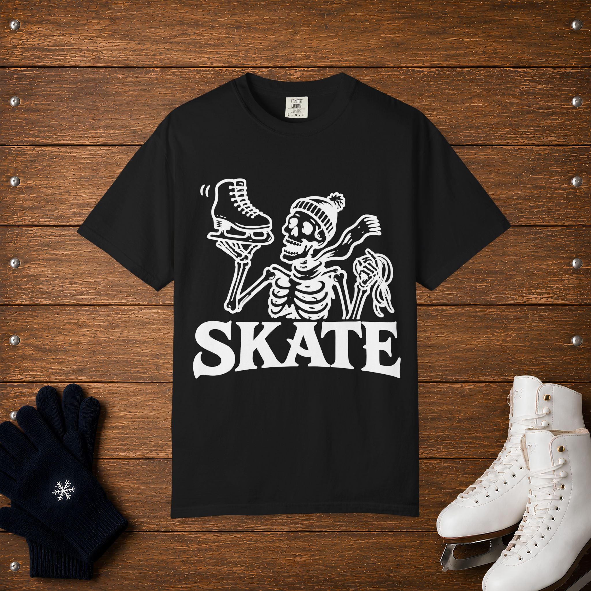 Skeleton-SKATE T-Shirt