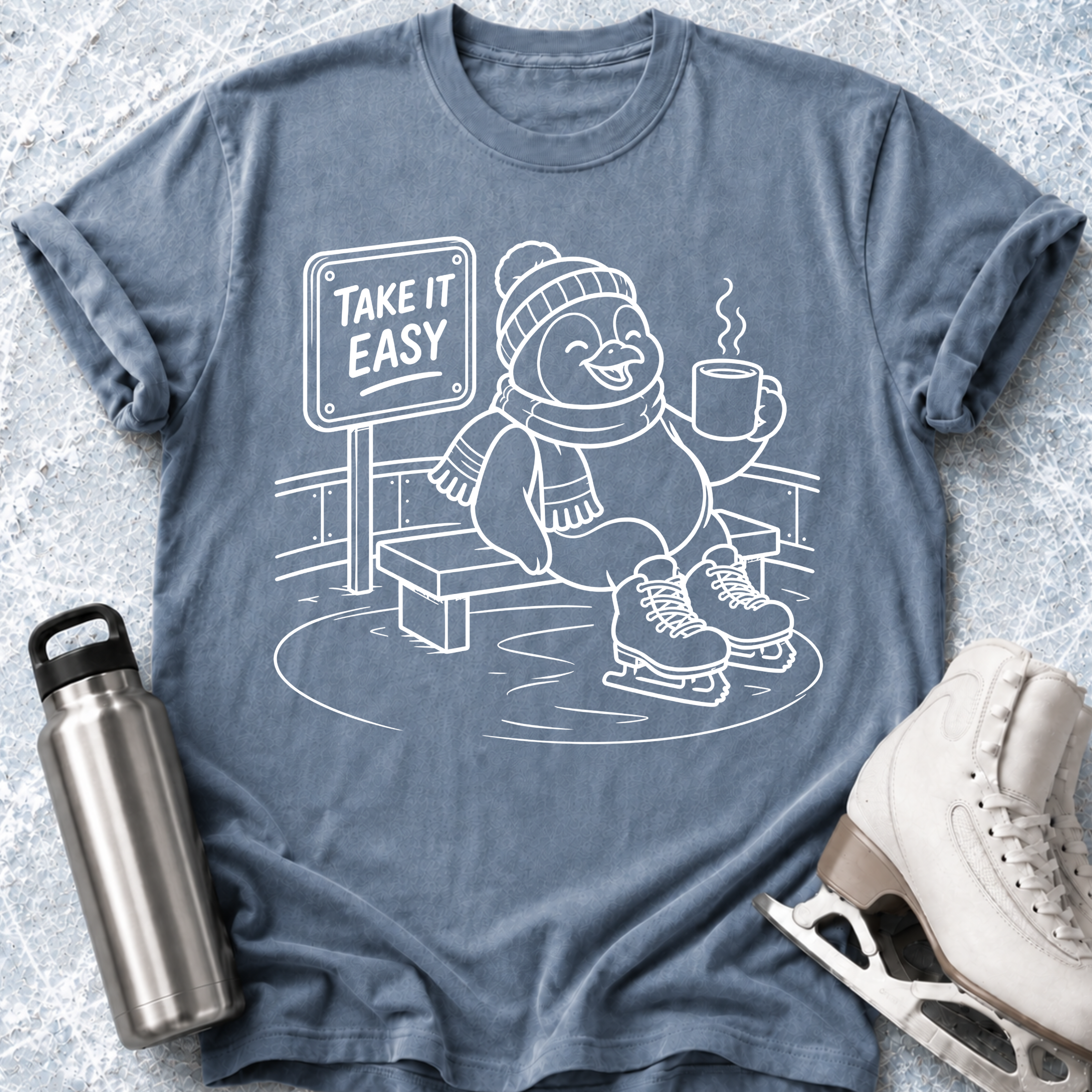Take It Easy- Penguin T-Shirt