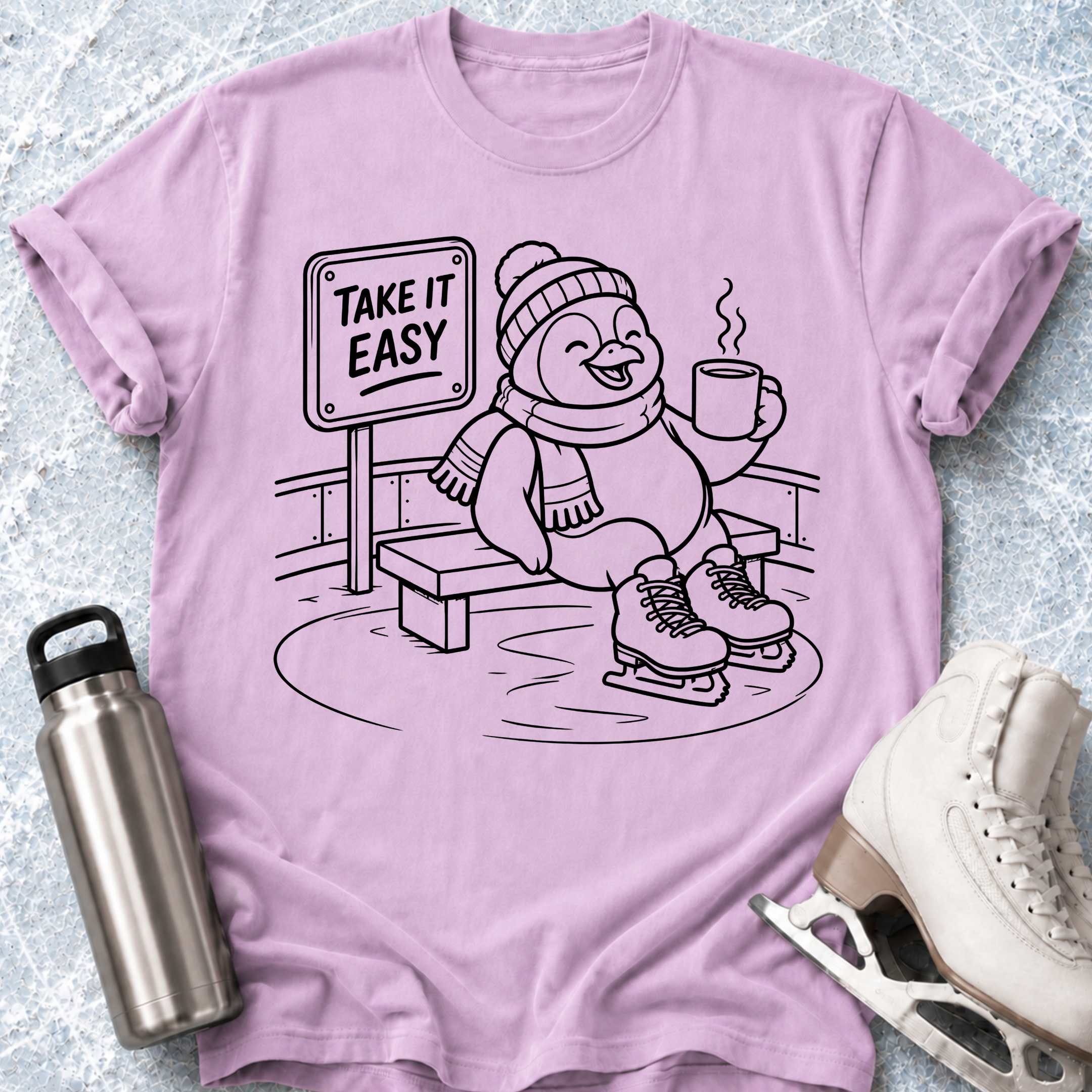 Take It Easy- Penguin T-Shirt