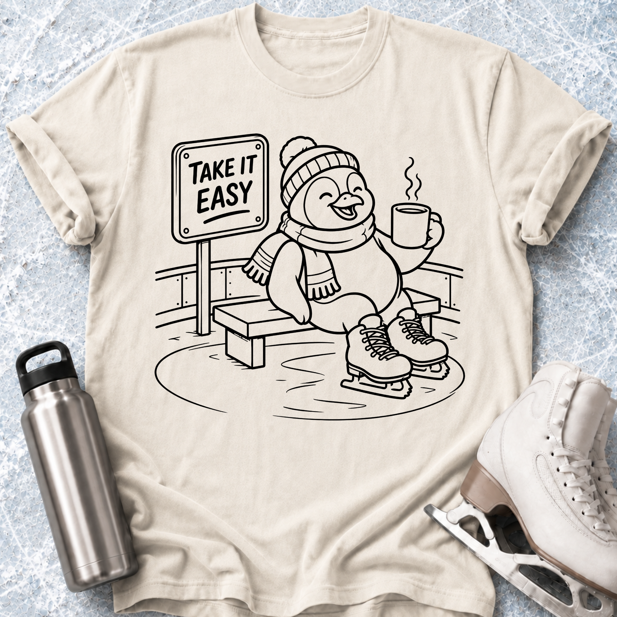 Take It Easy- Penguin T-Shirt