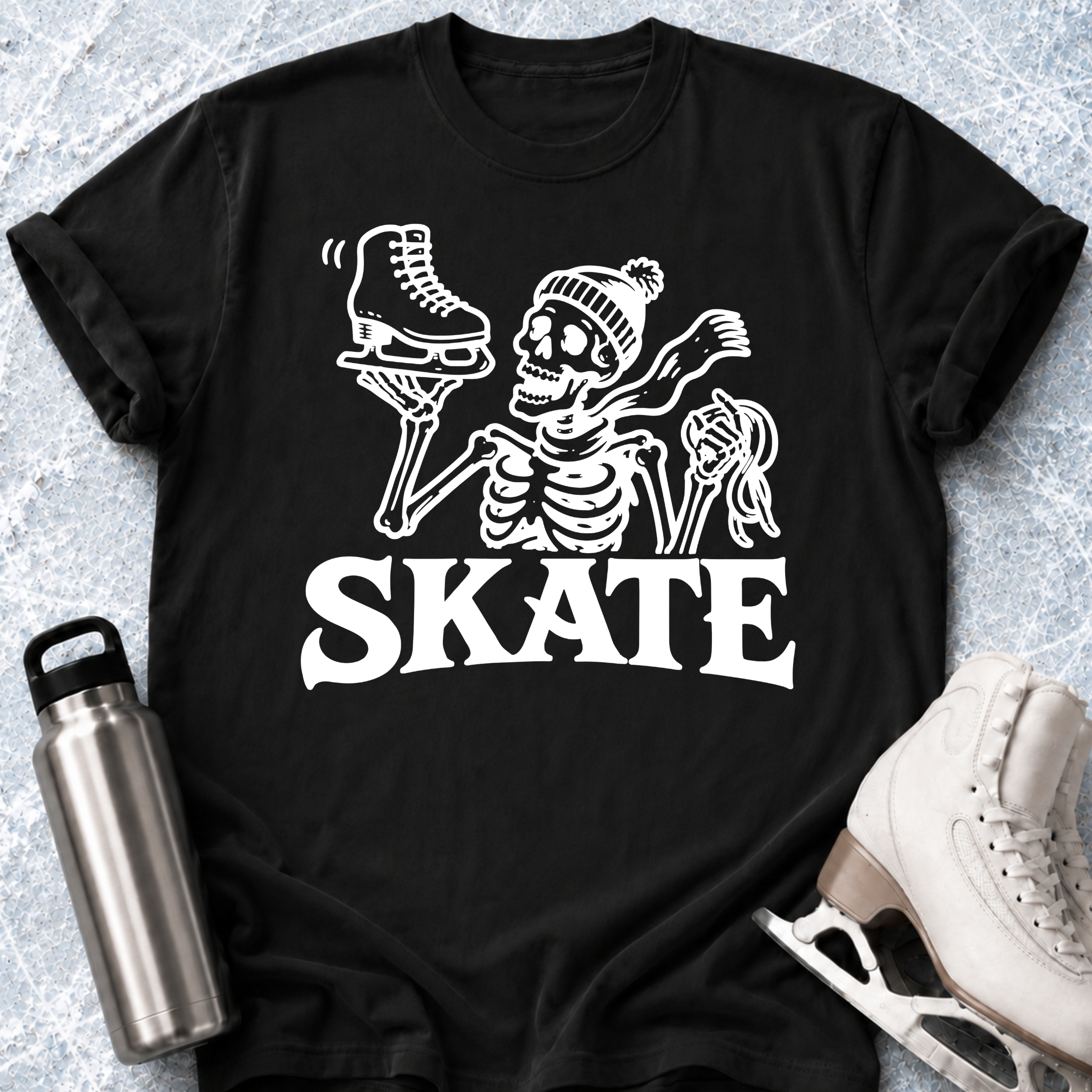 Skeleton-SKATE T-Shirt