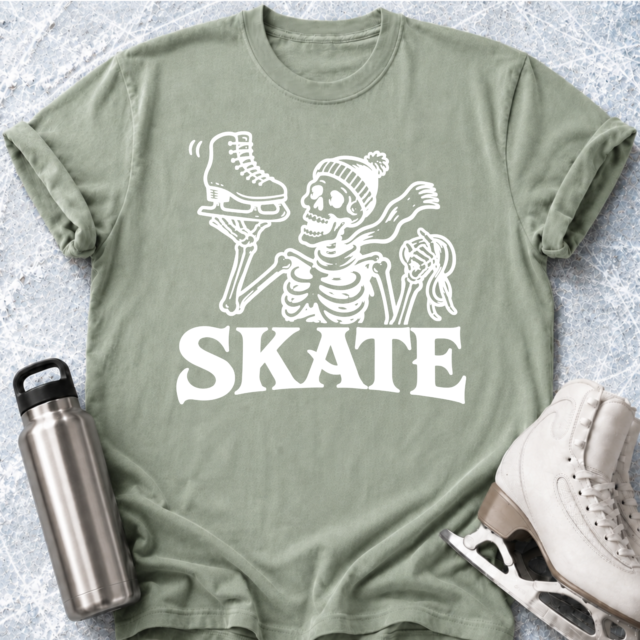 Skeleton-SKATE T-Shirt