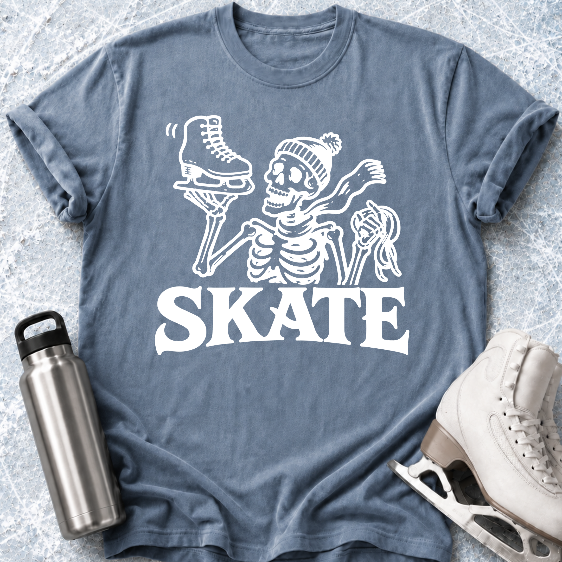 Skeleton-SKATE T-Shirt
