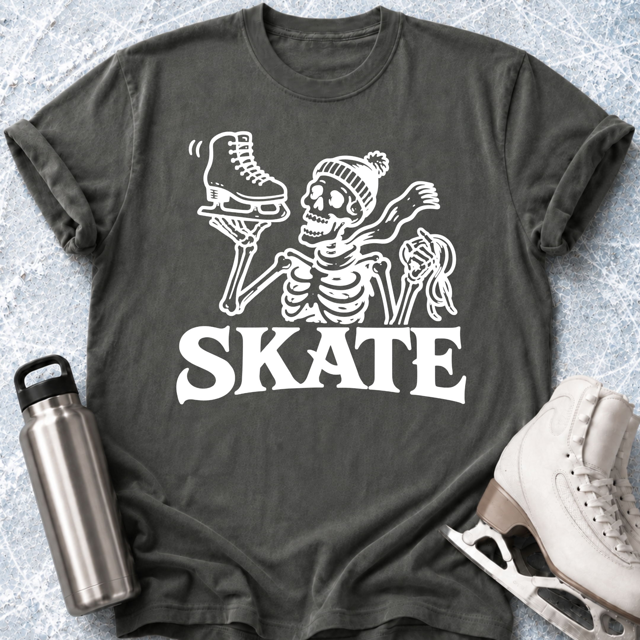 Skeleton-SKATE T-Shirt
