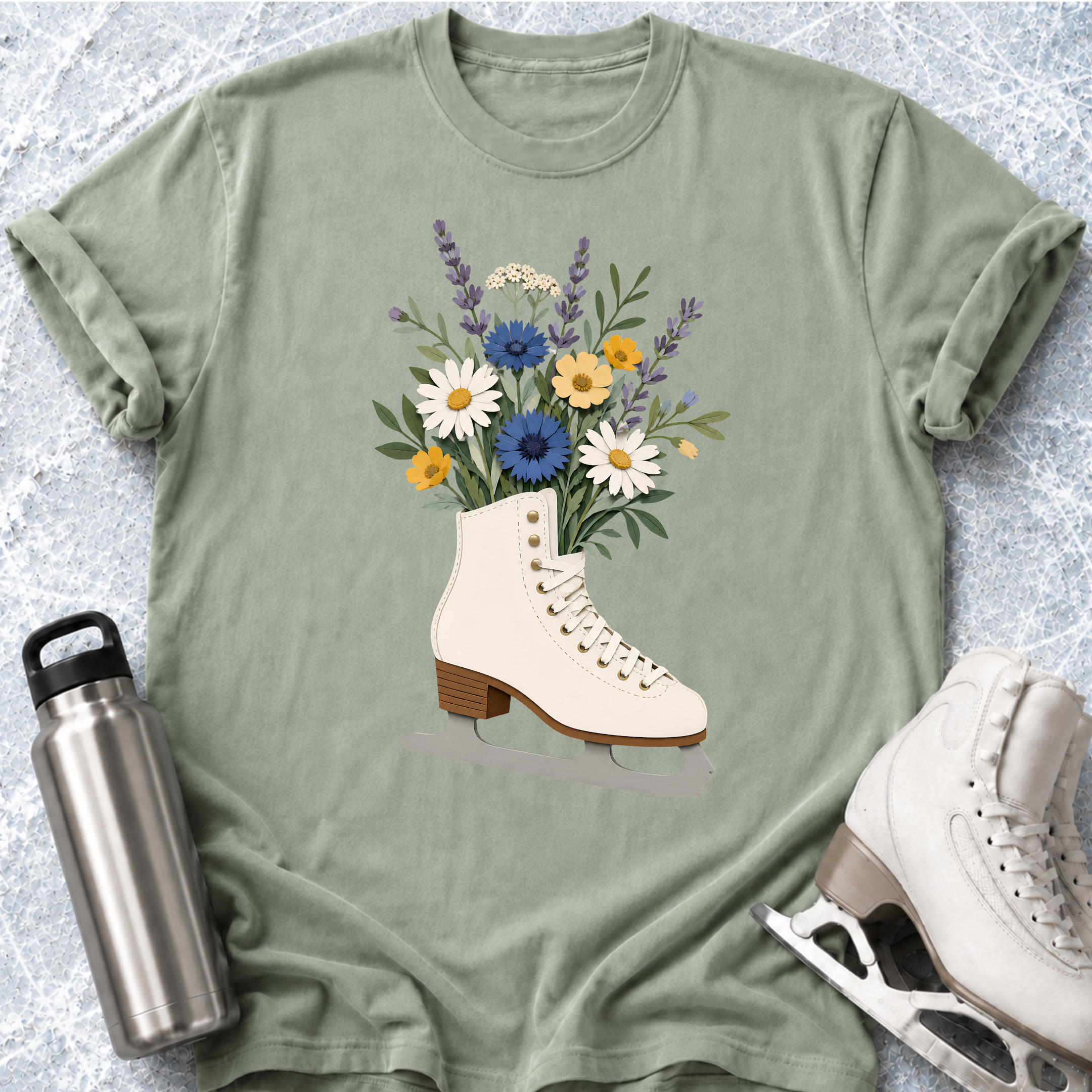Skate Flowers T-Shirt