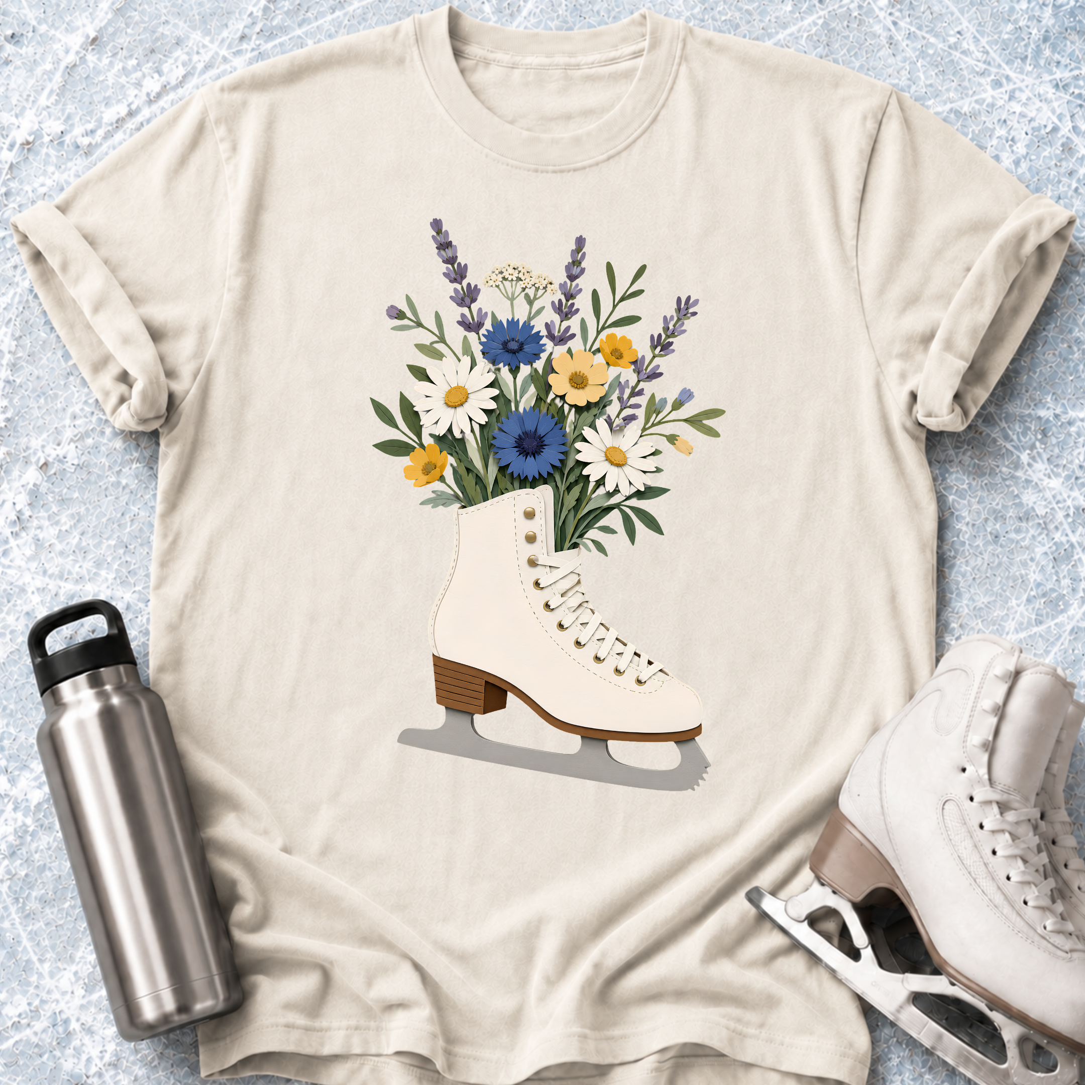 Skate Flowers T-Shirt