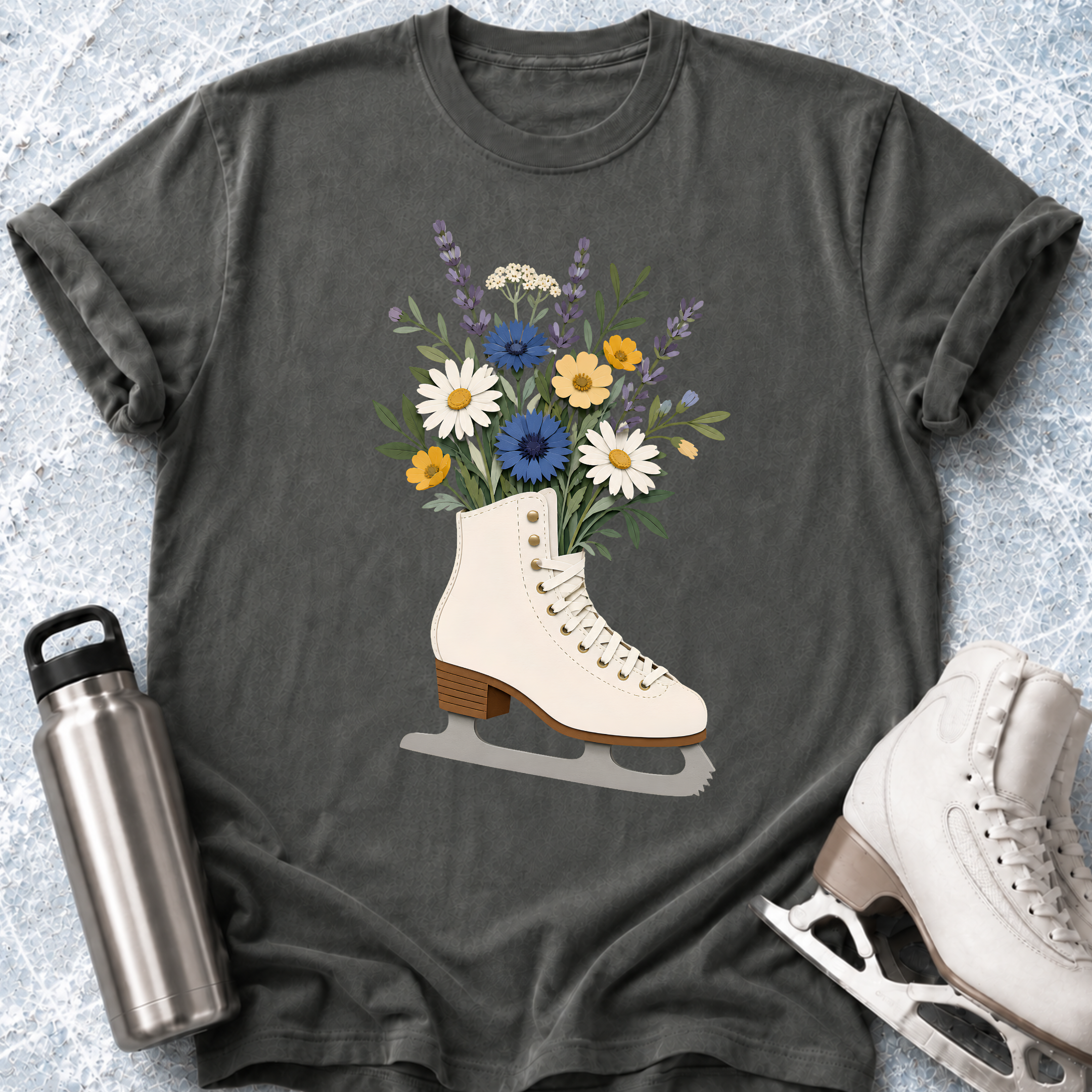 Skate Flowers T-Shirt
