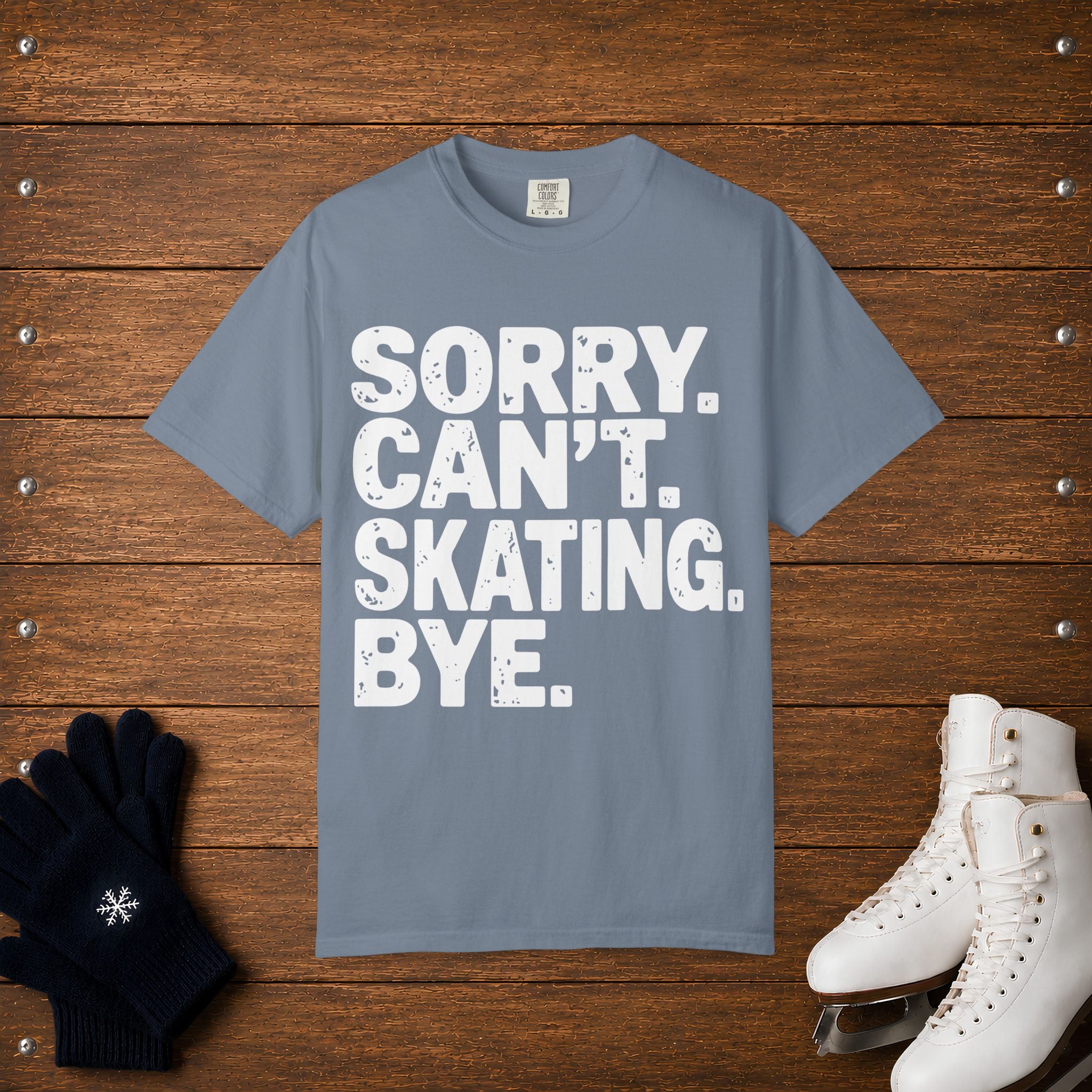 Sorry. Can't. Skating T-Shirt