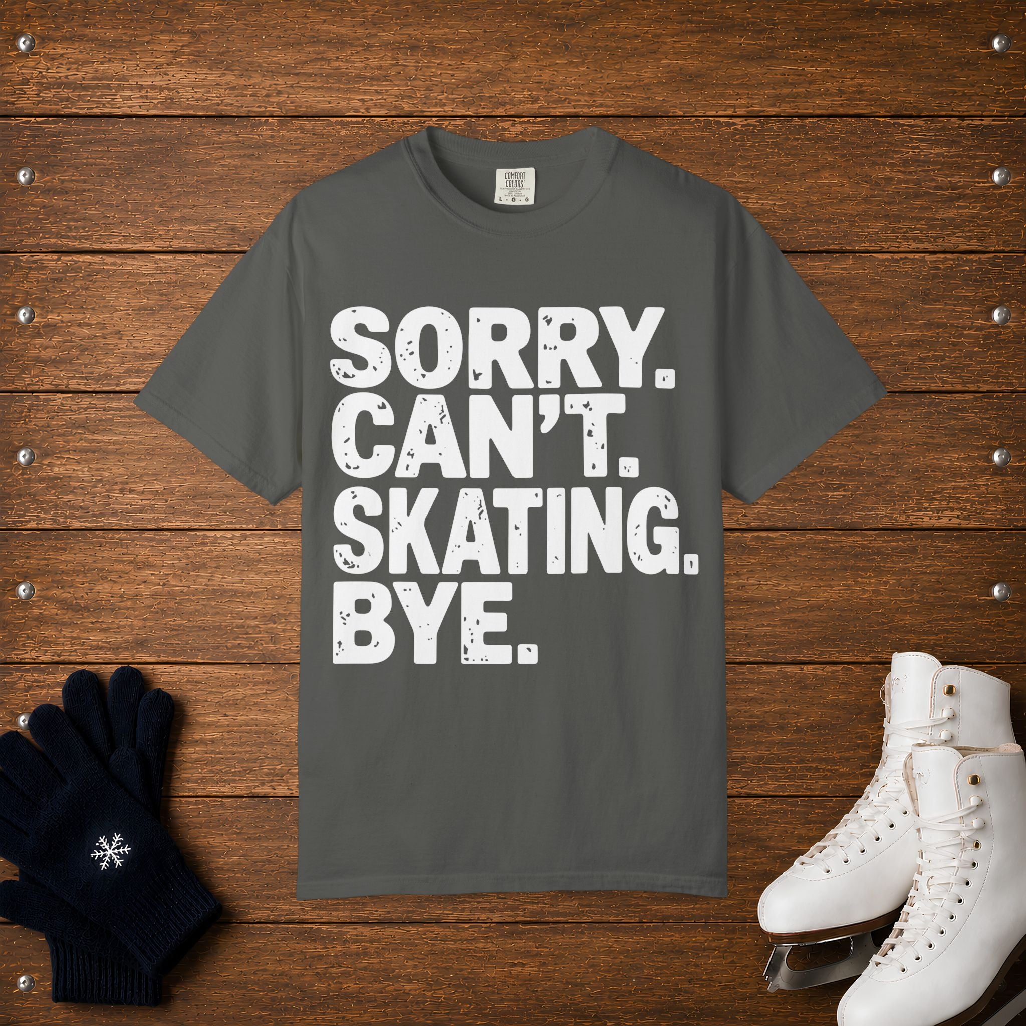 Sorry. Can't. Skating T-Shirt