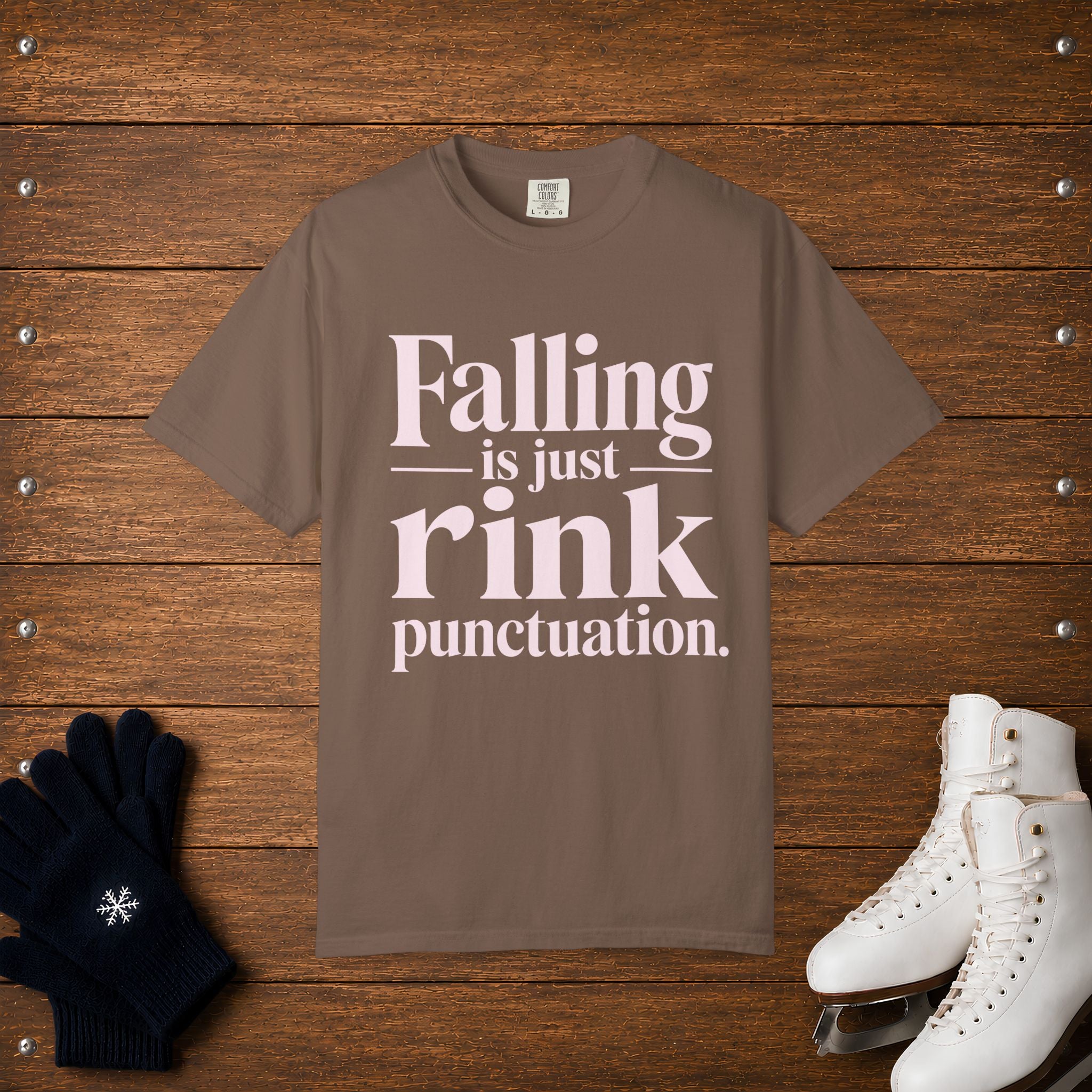 Falling Is Just Rink Punctuation T-Shirt