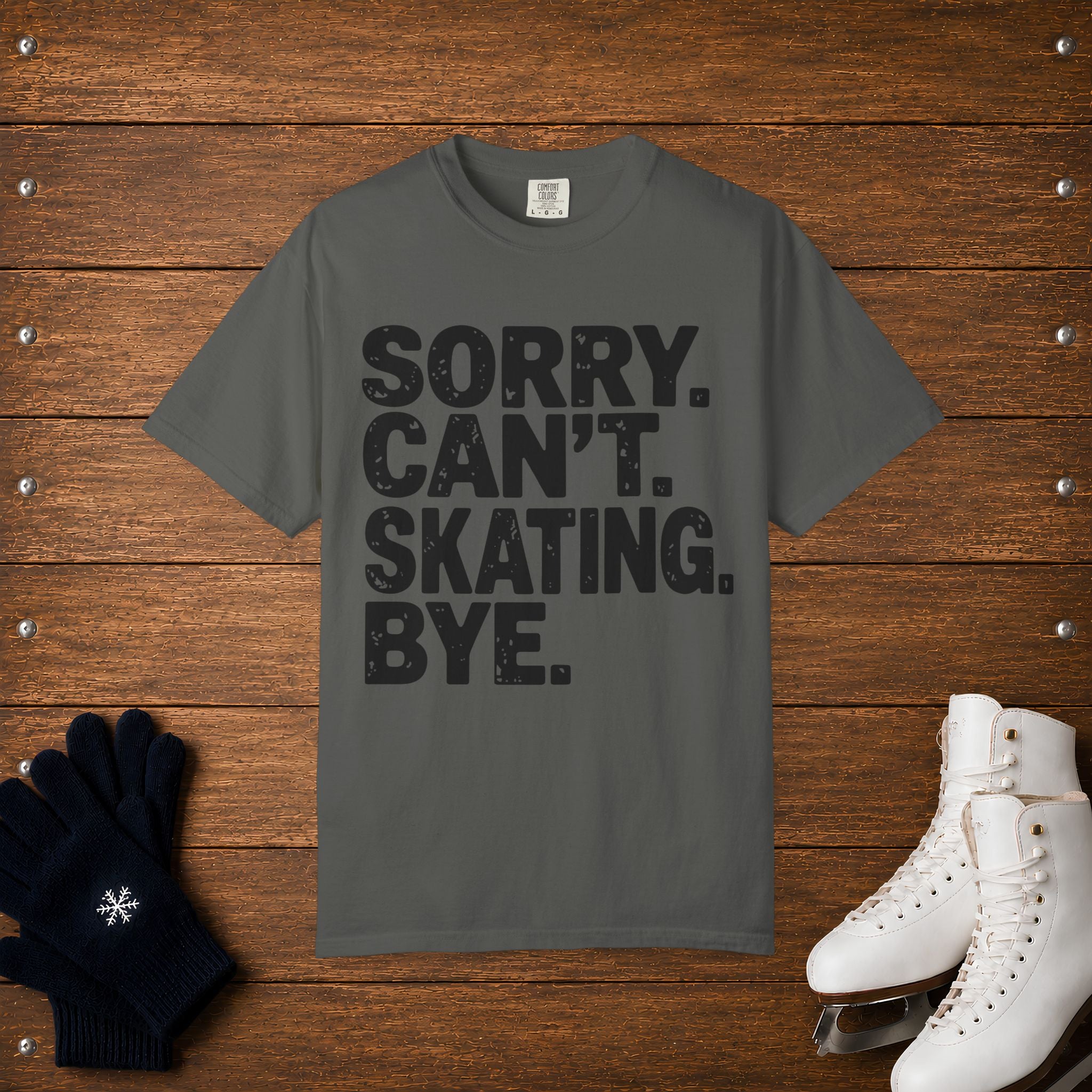 Sorry. Can't. Skating T-Shirt