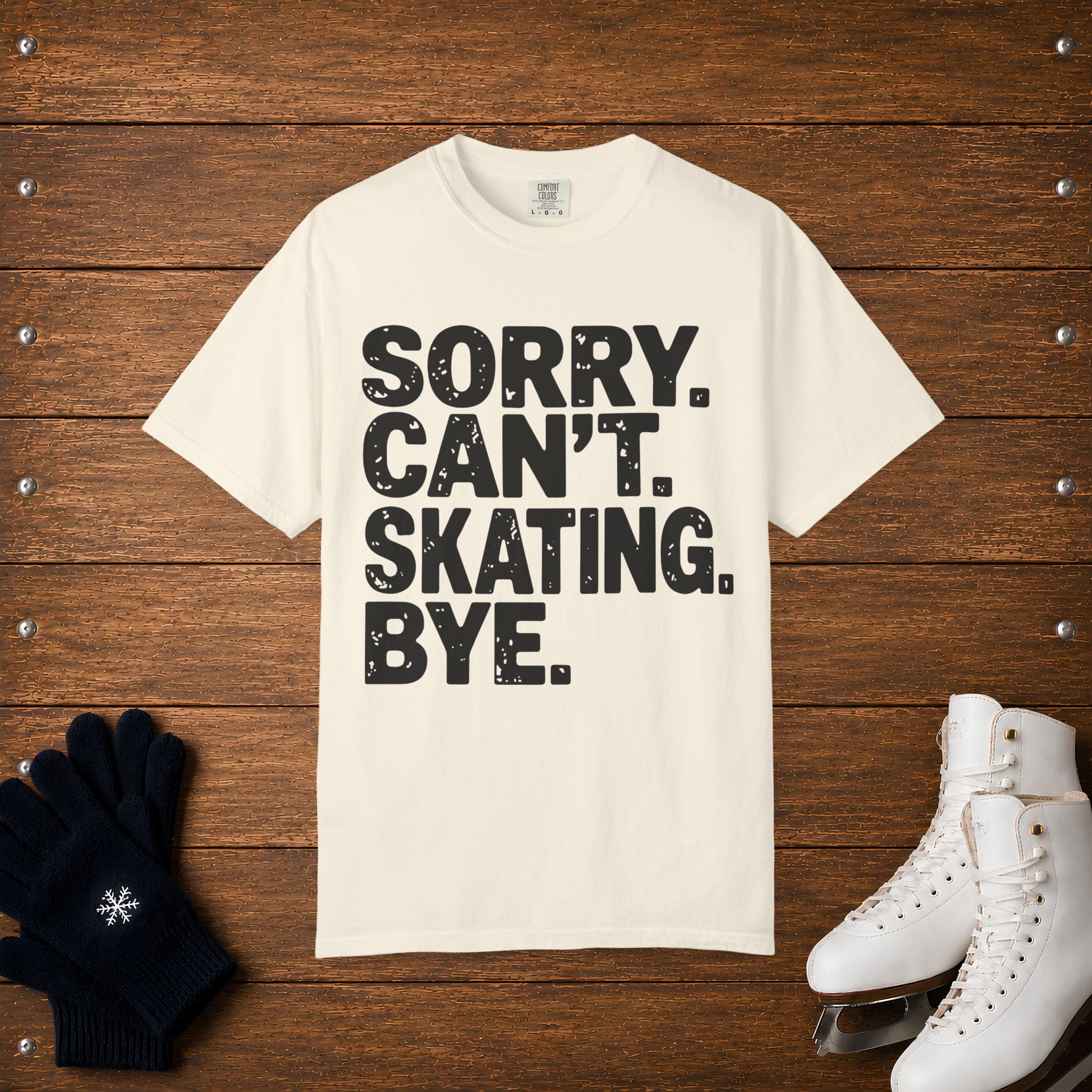 Sorry. Can't. Skating T-Shirt