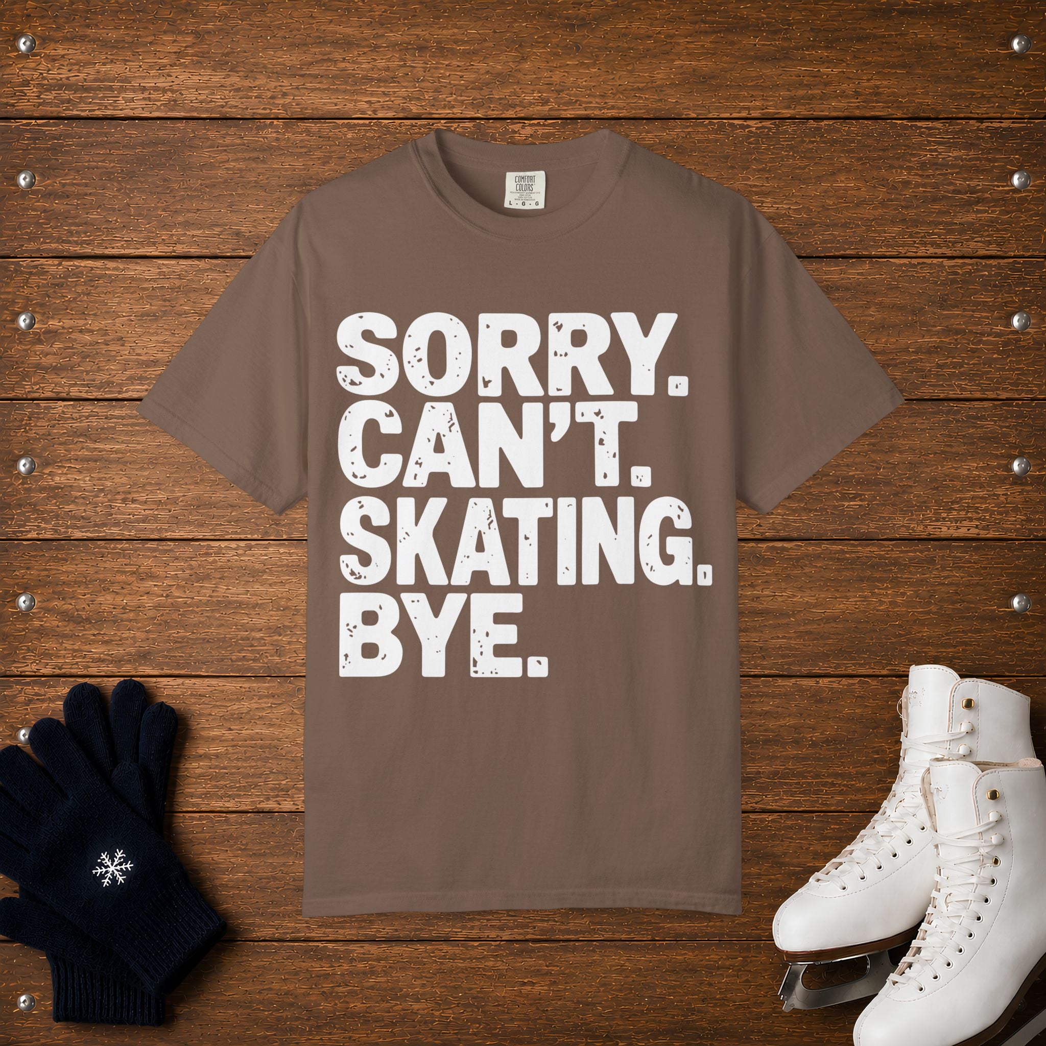 Sorry. Can't. Skating T-Shirt