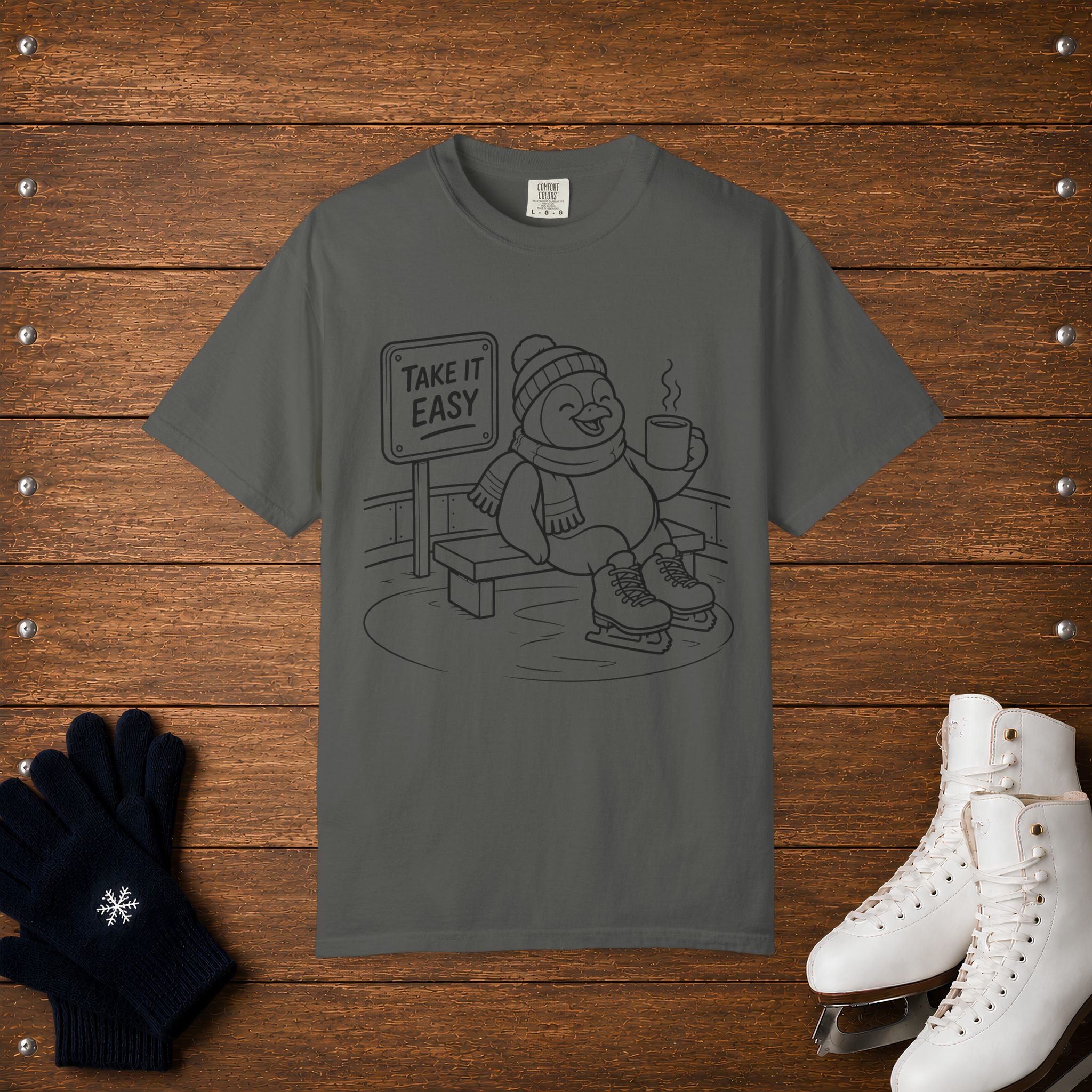 Take It Easy- Penguin T-Shirt